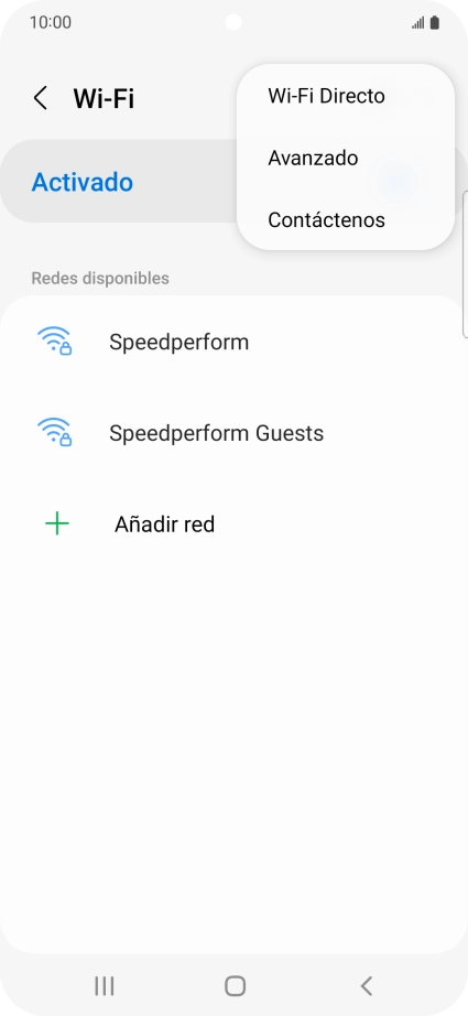 Pulsa Avanzado.