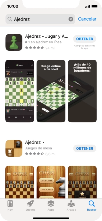 Pulsa la app deseada.