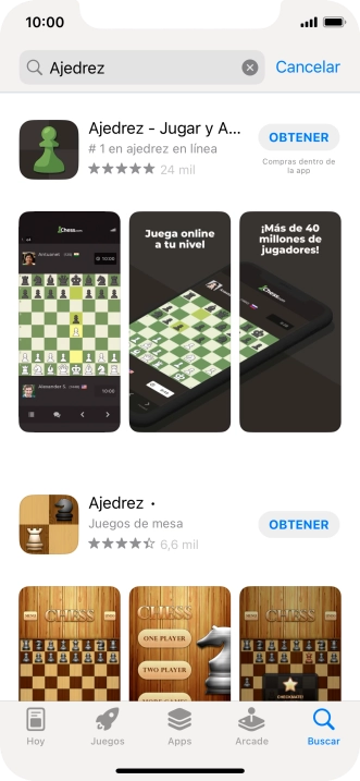 Pulsa la app deseada.
