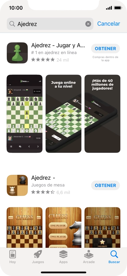 Pulsa la app deseada.