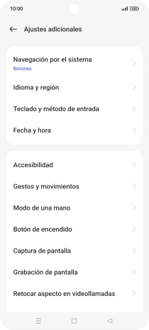 Pulsa Fecha y hora.