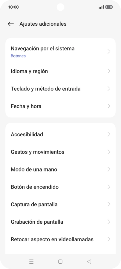 Pulsa Fecha y hora.