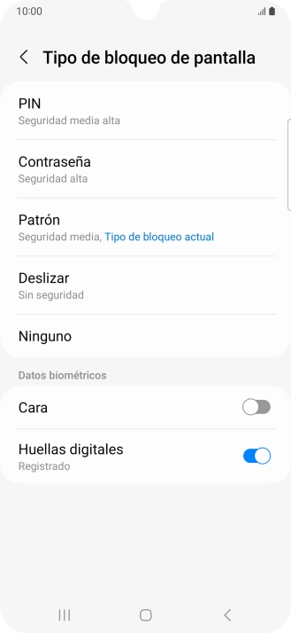 Pulsa Ninguno.