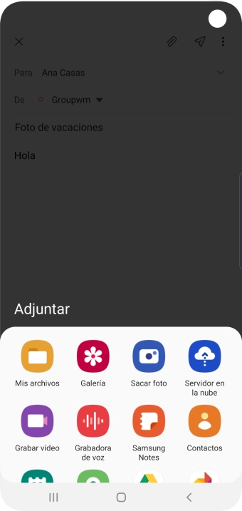 Pulsa Mis archivos y desplázate a la carpeta deseada.