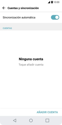 Pulsa AÑADIR CUENTA.