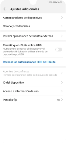 Pulsa Cifrado y credenciales.