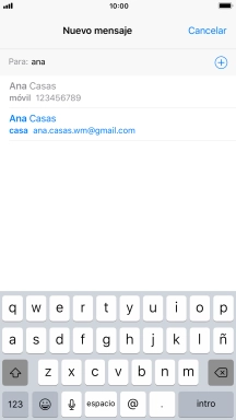 Pulsa el contacto deseado.