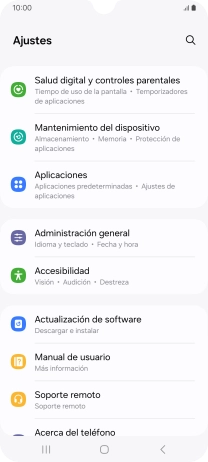 Pulsa Actualización de software.