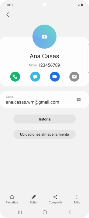 Pulsa el icono de realizar llamadas.