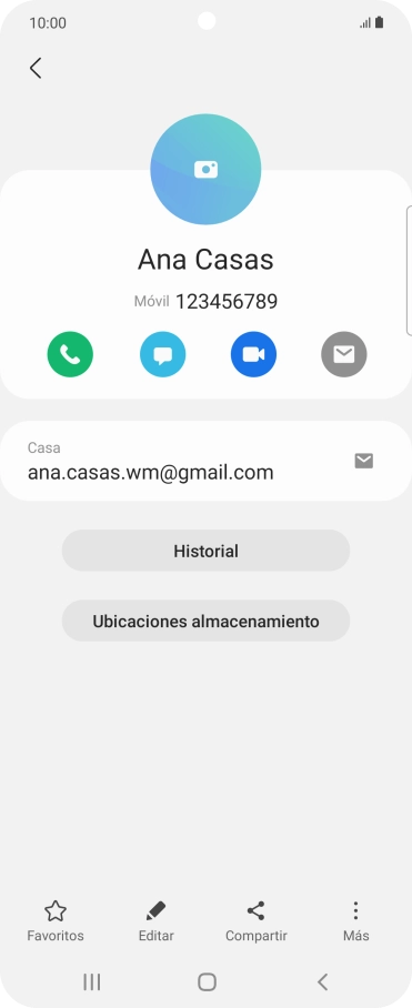 Pulsa el icono de realizar llamadas.