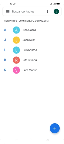 Pulsa el contacto deseado.