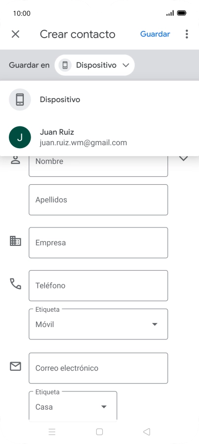 Pulsa Dispositivo.