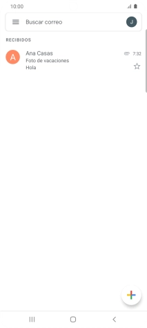 Pulsa el icono de cuenta de correo electrónico.