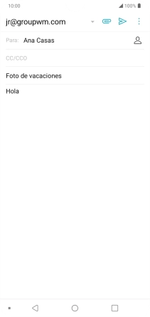 Pulsa el icono de anexos.