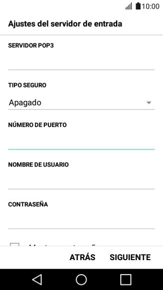 Pulsa en el campo bajo 