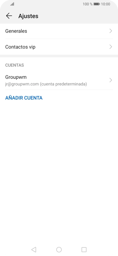 Pulsa la cuenta deseada.