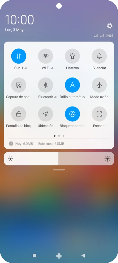 Pulsa Modo avión para activar o desactivar la función.