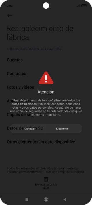Pulsa Siguiente.
