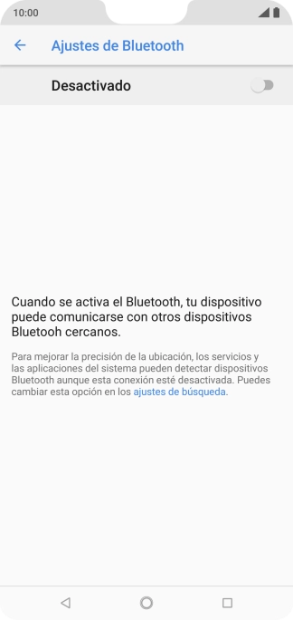 Pulsa el indicador para activar la función.
