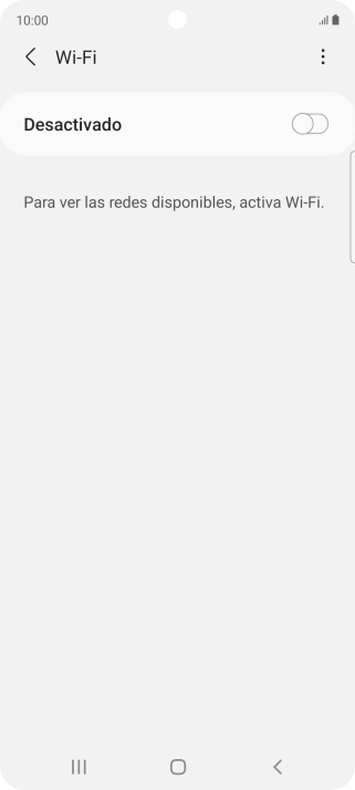 Pulsa el indicador para activar la función.