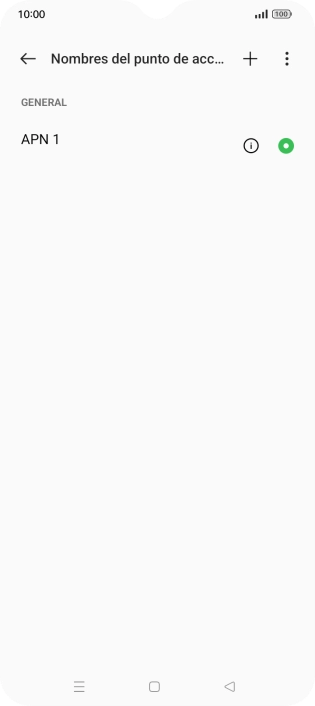 Pulsa el icono de nueva conexión de datos.