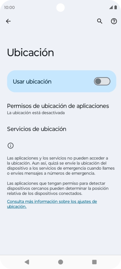 Pulsa el indicador junto a 