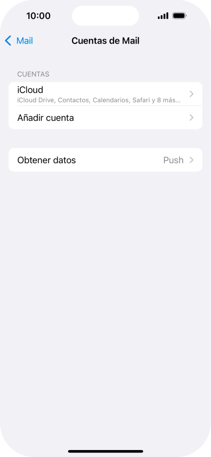 Pulsa Añadir cuenta.