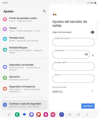Pulsa el indicador junto a 