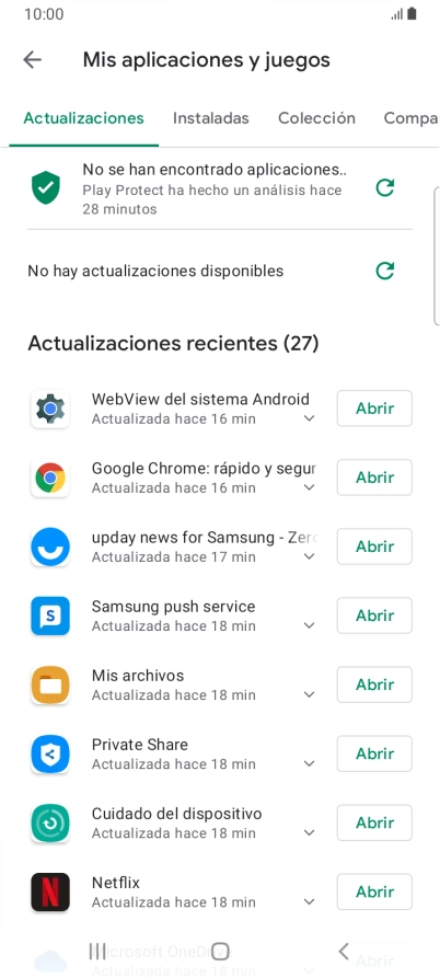 Pulsa Instaladas.