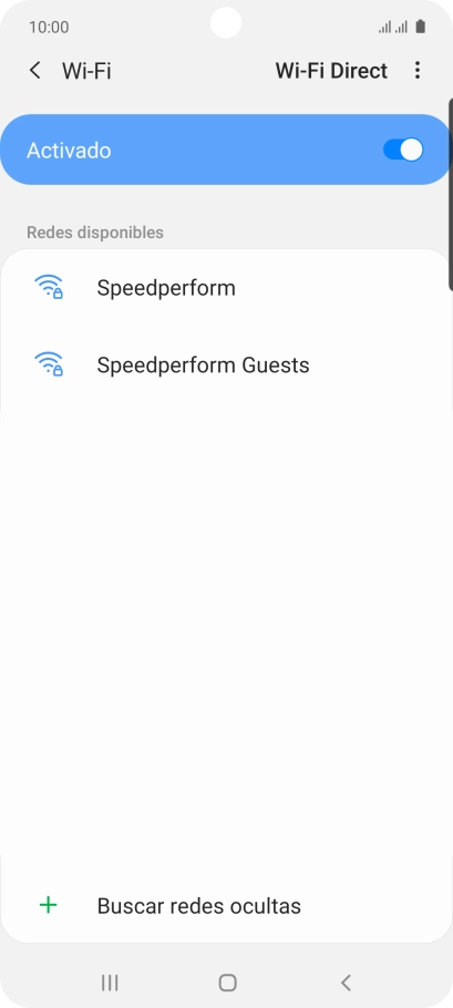 Pulsa la red wifi deseada.