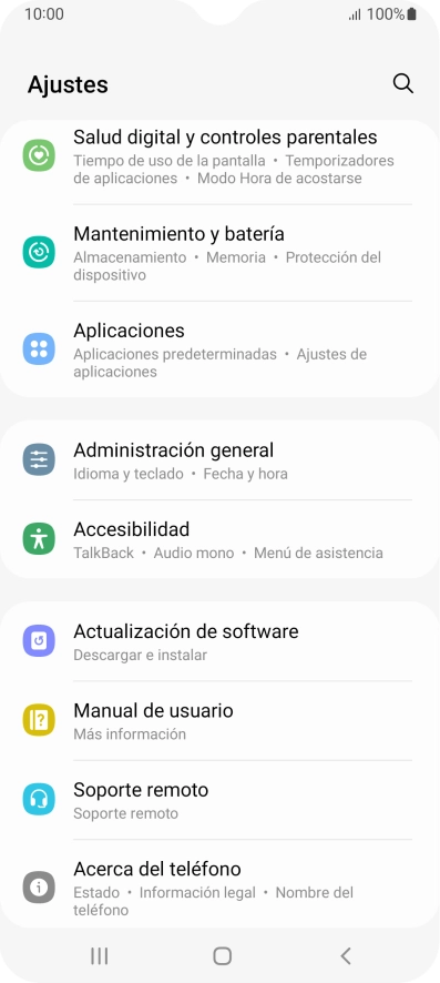 Pulsa Aplicaciones.