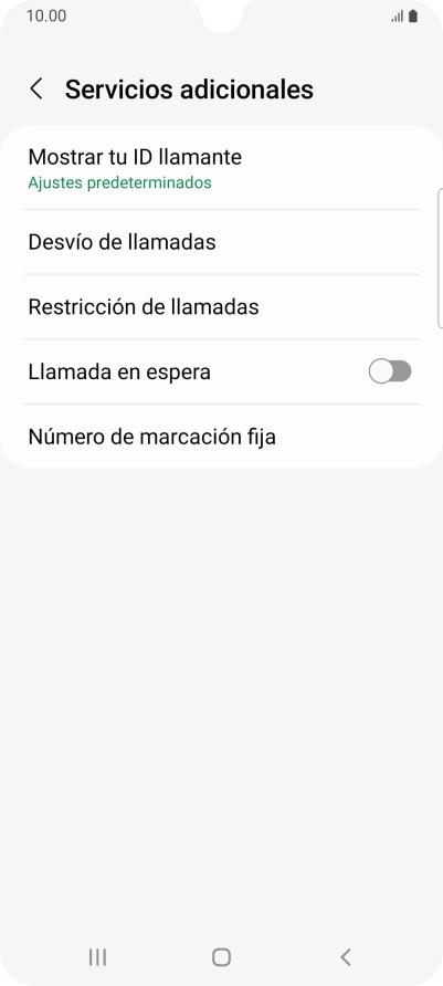 Pulsa Desvío de llamadas.