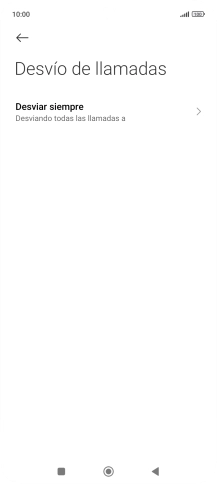 Pulsa el tipo de desvío deseado.