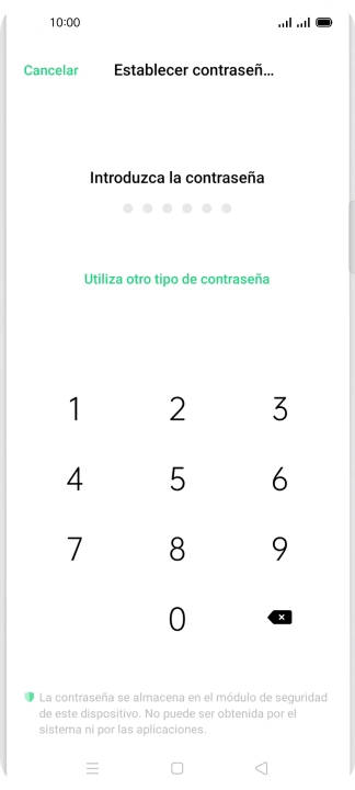 Pulsa Utiliza otro tipo de contraseña.