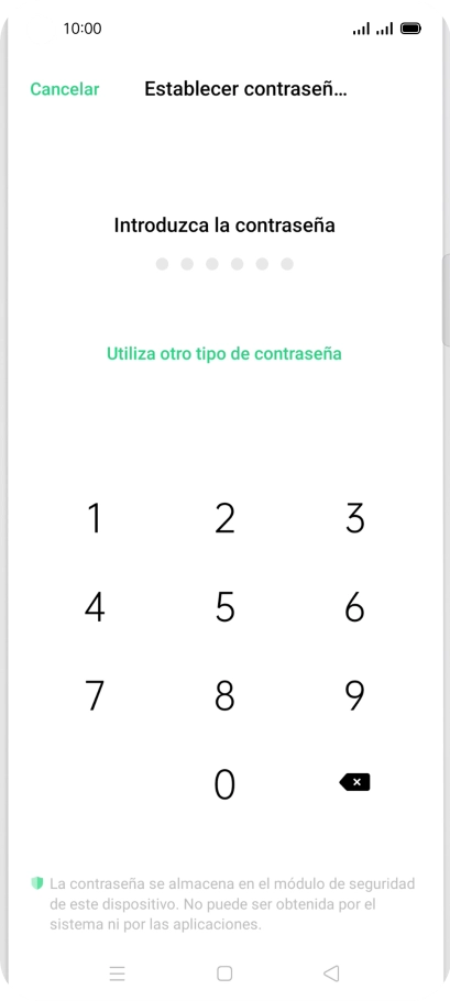 Pulsa Utiliza otro tipo de contraseña.