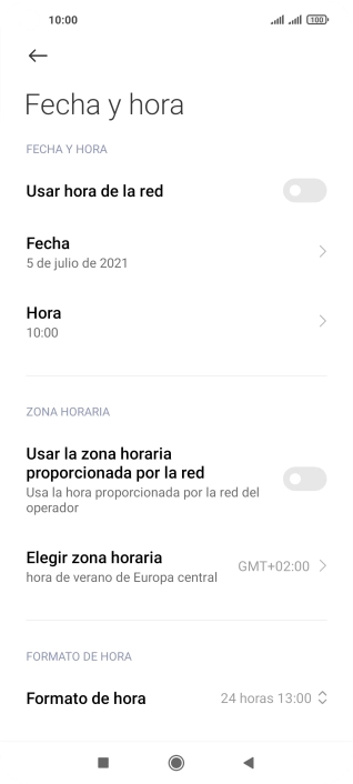 Pulsa el indicador junto a 