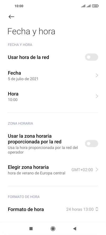 Pulsa el indicador junto a 