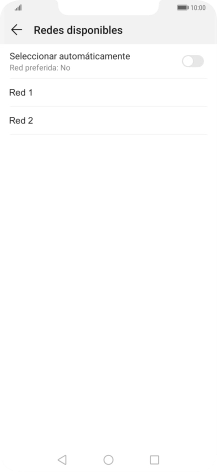 Pulsa la red deseada.