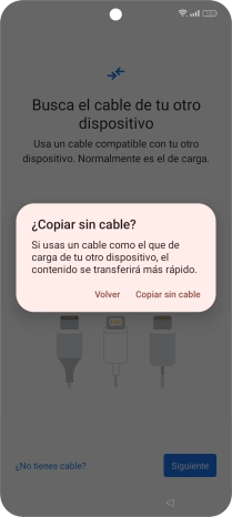 Pulsa Copiar sin cable.
