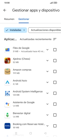 Pulsa la app deseada.