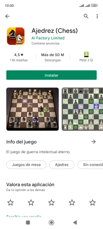 Pulsa Instalar y sigue las indicaciones de la pantalla para instalar la app.
