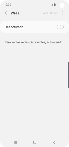 Pulsa el indicador para activar la función.