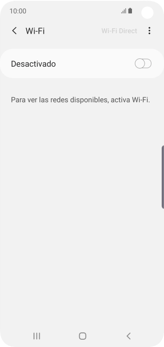 Pulsa el indicador para activar la función.