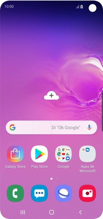 Cuando el icono de carga de batería aparece en la pantalla, el teléfono se está cargando.