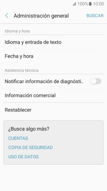 Pulsa Fecha y hora.