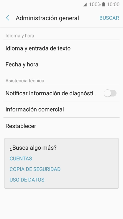 Pulsa Fecha y hora.