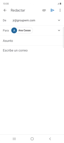 Pulsa Asunto e introduce el asunto deseado.