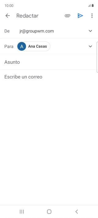 Pulsa Asunto e introduce el asunto deseado.