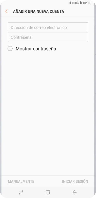 Pulsa Dirección de correo electrónico e introduce tu dirección de correo electrónico.