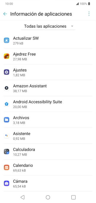 Pulsa la app deseada.